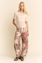 Load image into Gallery viewer, Davi &amp; Dani Leopard and Floral Print Pants in Leopard Floral

