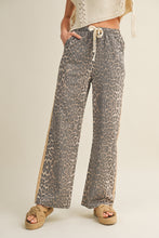 Load image into Gallery viewer, LovLov Luxe Leopard Relaxed Pants With Side Trim in Leopard/Taupe
