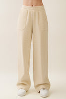 Veveret Striped Lounge Pants in Light Mustard