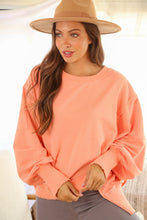Load image into Gallery viewer, Fantastic Fawn French Terry Oversize Sweatshirt in Peach Top Fantastic Fawn   
