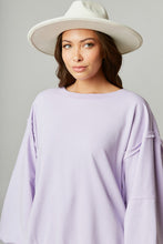 Load image into Gallery viewer, Fantastic Fawn French Terry Oversize Sweatshirt in Lavender  Fantastic Fawn   
