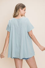 Load image into Gallery viewer, Cotton Bleu Soft Cotton A-Line Top in Sea Foam Shirts &amp; Tops cotton bleu   
