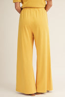 Jodifl Mineral Washed Wide Leg Pants in Honey Mustard