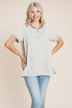 Load image into Gallery viewer, Cotton Bleu Cotton Color Block Top in Sage Combo Shirts &amp; Tops cotton bleu   
