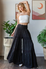 Load image into Gallery viewer, Oli &amp; Hali SMOCKED Waist Wide Leg Pants in Black
