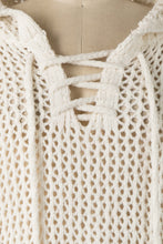 Load image into Gallery viewer, Miracle Open Cable Knit Chenille Hoodie Sweater in Ivory  Miracle   
