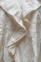 J.nna Heirloom Ruffle Top in Cream