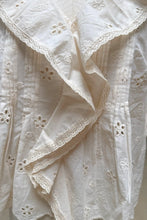 Load image into Gallery viewer, J.nna Heirloom Ruffle Top in Cream

