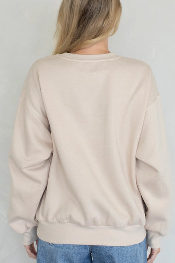 Things Between HOWDY Sweatshirt in Taupe