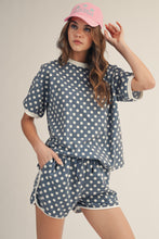 Load image into Gallery viewer, LovLov Daydream In Polka Dots Set in Denim Blue
