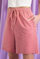 ee:some Mineral Washed Longline Shorts in Ash Rose