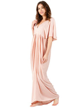 Load image into Gallery viewer, Lucca Couture HYDRANGEA Maxi Dress in Peachy Dress Lucca Couture   
