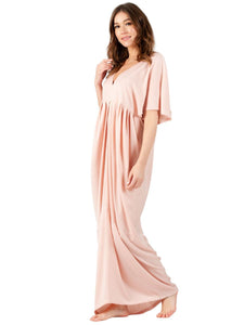 Lucca Couture HYDRANGEA Maxi Dress in Peachy Dress Lucca Couture   