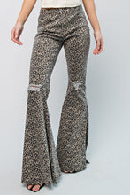 Load image into Gallery viewer, Easel Leopard Print Bell Bottom Pants in Mushroom Pants Easel   

