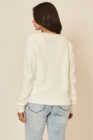 Cozy Co. Soft Eyelash Knit Cardigan in Off White
