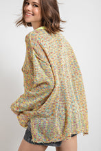 Load image into Gallery viewer, Easel Multi Color Light Weight Sweater in Yellow Top Easel   

