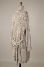 Load image into Gallery viewer, Miracle Open Crochet Belted Cardigan in Blush  Miracle   
