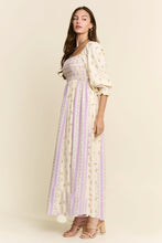 Load image into Gallery viewer, J.nna Mixed Multi Floral Maxi Dress in Lavender Multi
