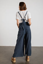 Load image into Gallery viewer, Easel Washed Cotton  Jumpsuit/Overalls in Faded Denim Overalls Easel   
