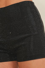 Load image into Gallery viewer, Cloud Ten Crystal Rhinestone Shorts in Black-Black
