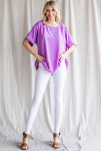 Load image into Gallery viewer, Jodifl Solid Color Boxy Top in Orchid Top Jodifl   
