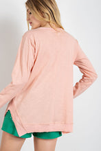 Load image into Gallery viewer, Easel Loose Fit Cotton Top in Peach  Easel   
