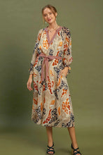 Load image into Gallery viewer, Umgee Abstract Print Midi Dress in Mocha
