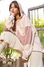 Load image into Gallery viewer, POL Star Patched Hoodie in Dusty Rose Shirts &amp; Tops POL Clothing   
