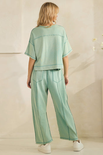 Veveret Knit Easy Set in Sage