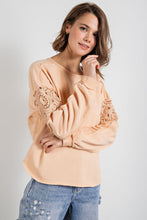 Load image into Gallery viewer, Easel Inside Out Detailing Pullover in Peach  Easel   
