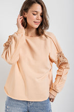 Load image into Gallery viewer, Easel Inside Out Detailing Pullover in Peach  Easel   
