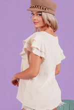 Load image into Gallery viewer, BiBi Crinkled Cotton Gauze Top in Oatmeal  BiBi   
