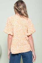 Load image into Gallery viewer, Hailey &amp; Co Spotty Print Baby Doll Top in Orange
