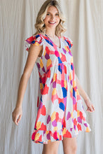 Load image into Gallery viewer, Jodifl Multicolor Printed Mini Dress Dress Jodifl   
