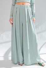 Load image into Gallery viewer, Easel Ribbed Knit Wide Leg Pants in Sage (PANTS ONLY) Pants Easel   
