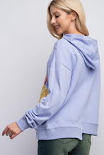 Load image into Gallery viewer, Easel Terry Knit Pullover with Patchwork Details in Lilac Blue Shirts &amp; Tops Easel   
