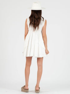 Lucca Couture AMY Mini Dress in White Dress Lucca Couture   