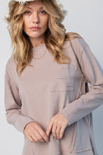 Load image into Gallery viewer, Easel Cotton Jersey Loose Fit Basic Tee in Mocha Top Easel   
