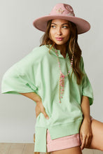 Load image into Gallery viewer, Fantastic Fawn Loose Fit French Terry Top in Light Mint Top Fantastic Fawn   
