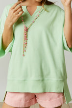 Load image into Gallery viewer, Fantastic Fawn Loose Fit French Terry Top in Light Mint Top Fantastic Fawn   
