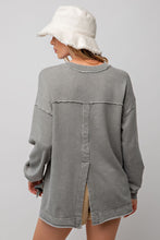 Load image into Gallery viewer, Easel Terry Knit Pullover in Olive Green Shirts &amp; Tops Easel   
