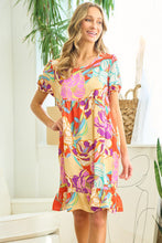 Load image into Gallery viewer, Lovely Melody Wildflower Dress in Taupe/Red Dress Lovely Melody   
