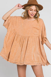 Sewn+Seen Oversized Baby Doll Top in Butter ON ORDER Shirts & Tops Sewn+Seen   