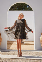 Load image into Gallery viewer, Jodifl Twinkle Frilled Tiered Dress  in Black Dress Jodifl   
