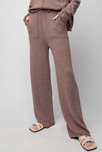 Load image into Gallery viewer, Easel Knitted Sweater Lounge Pants in Chocolate (PANTS ONLY) Pants Easel   
