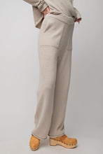 Load image into Gallery viewer, Easel Knitted Sweater Lounge Pants in Stone (PANTS ONLY) Pants Easel   
