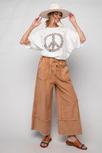 Load image into Gallery viewer, Easel Terry Palazzo Pants in Cinnamon ON ORDER ESTIMATED ARRIVAL LATE OCTOBER Pants Easel   

