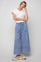 Load image into Gallery viewer, Easel Terry Palazzo Pants in Denim ON ORDER Pants Easel   
