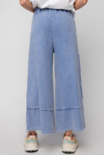 Load image into Gallery viewer, Easel Terry Palazzo Pants in Denim ON ORDER Pants Easel   
