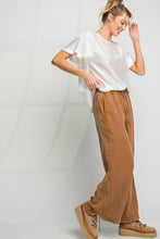 Load image into Gallery viewer, Easel Mineral Washed Wide Leg Pants in Camel Pants Easel   

